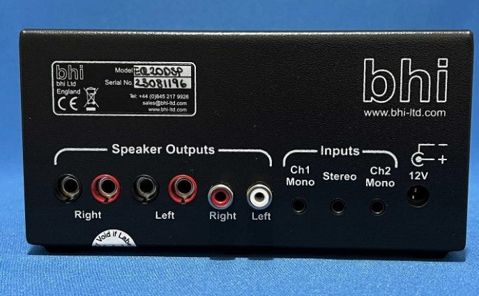 bhi ParaPro EQ20B-DSP Unità di cancellazione del rumore, 20W, equalizzazione parametrica e Bluetooth