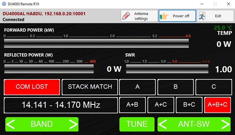 DU TUNER DU4000AL - Accordatore di antenna automatico 3,5 KW da 1,8 a 30 MHz, gestibile da remoto