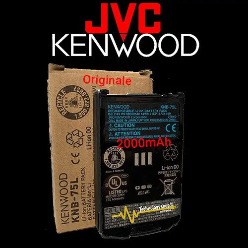 Kenwood KNB-75LA Batteria 1,8 mAh LI-ION per THD75E