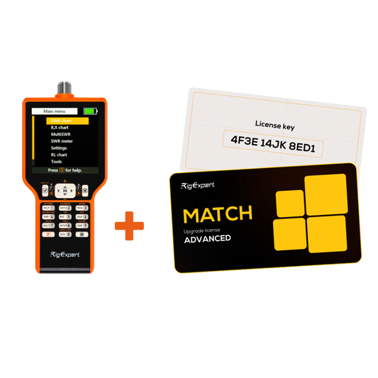 RigExpert MATCH, Analizzatore d'antenna 0-70 MHz Upgradabile fino a 500MHz