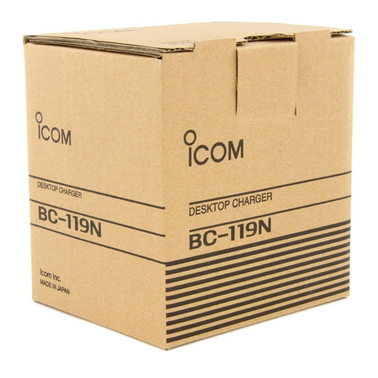 Icom BC-119N Caricabatterie rapido da tavolo con alimentazione BC-145E e adattatore AD-50 per talkie walkie ICOM