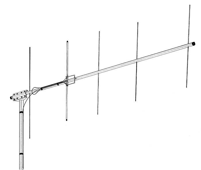 hy gain VB-25FM direttiva 5 Elementi per i 144 MHz