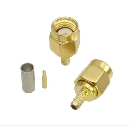 HRS SMA-316M CRIMP - Connettore Professionale a crimpare per RG-316 e cavi diametro 3 mm