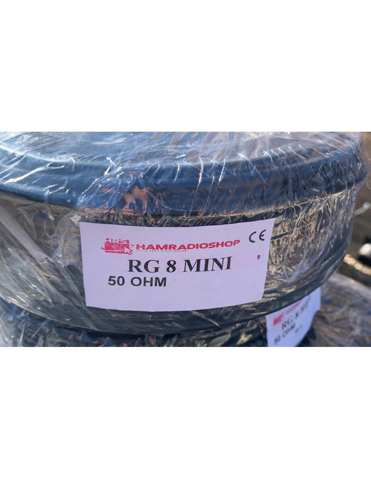 RG-8 Mini - Bobina da 25 metri cavo coassiale a bassa perdita