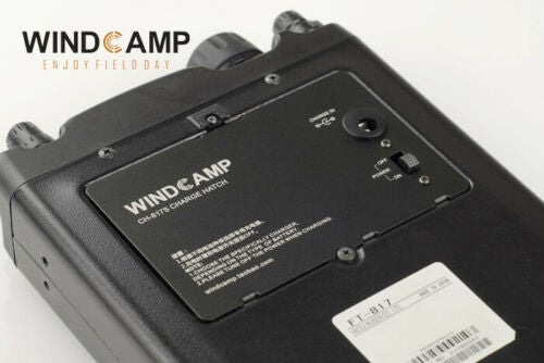 WINDCAMP Kit Batteria Lipo ai polimeri 3000mAh + Caricabatterie + Copribatteria per Yaesu FT-817, FT-818