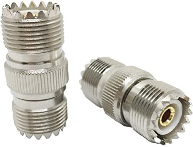 Adattatore UHF doppia femmina per PL-259 barilotto isolamento in Teflon