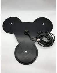 Tripla super base magnetica per antenne con passo filettato 3/8"
