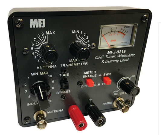 MFJ-9219 Accordatore d'antenna QRP con ros/wattmetro e carico fittizio interno