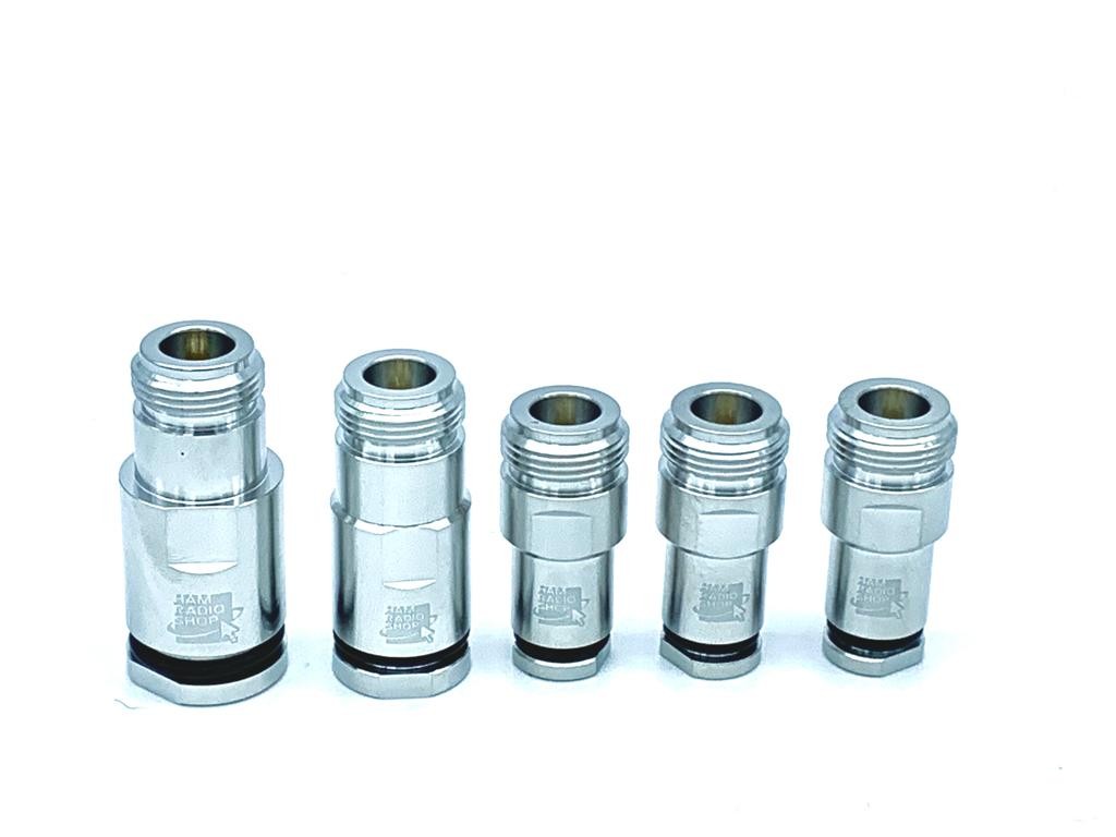 HRS N6F-PRO - Connettore N Femmina professionale per cavi 6,3 mm (RG8MINI, RG8XX, RF-240, LRM240)