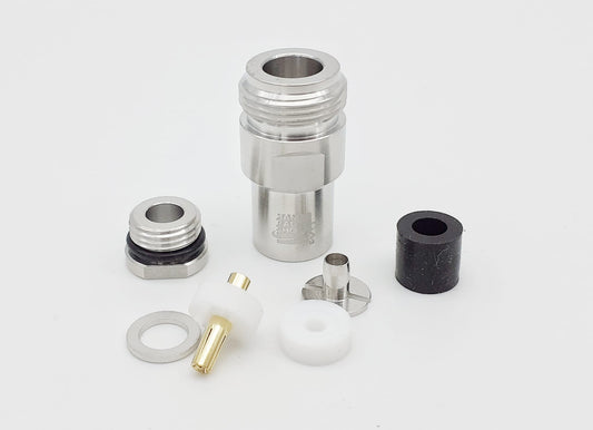 HRS N7F-PRO - Connettore N Femmina professionale per cavi 7 mm (ULTRAFLEX 7, RF-287)