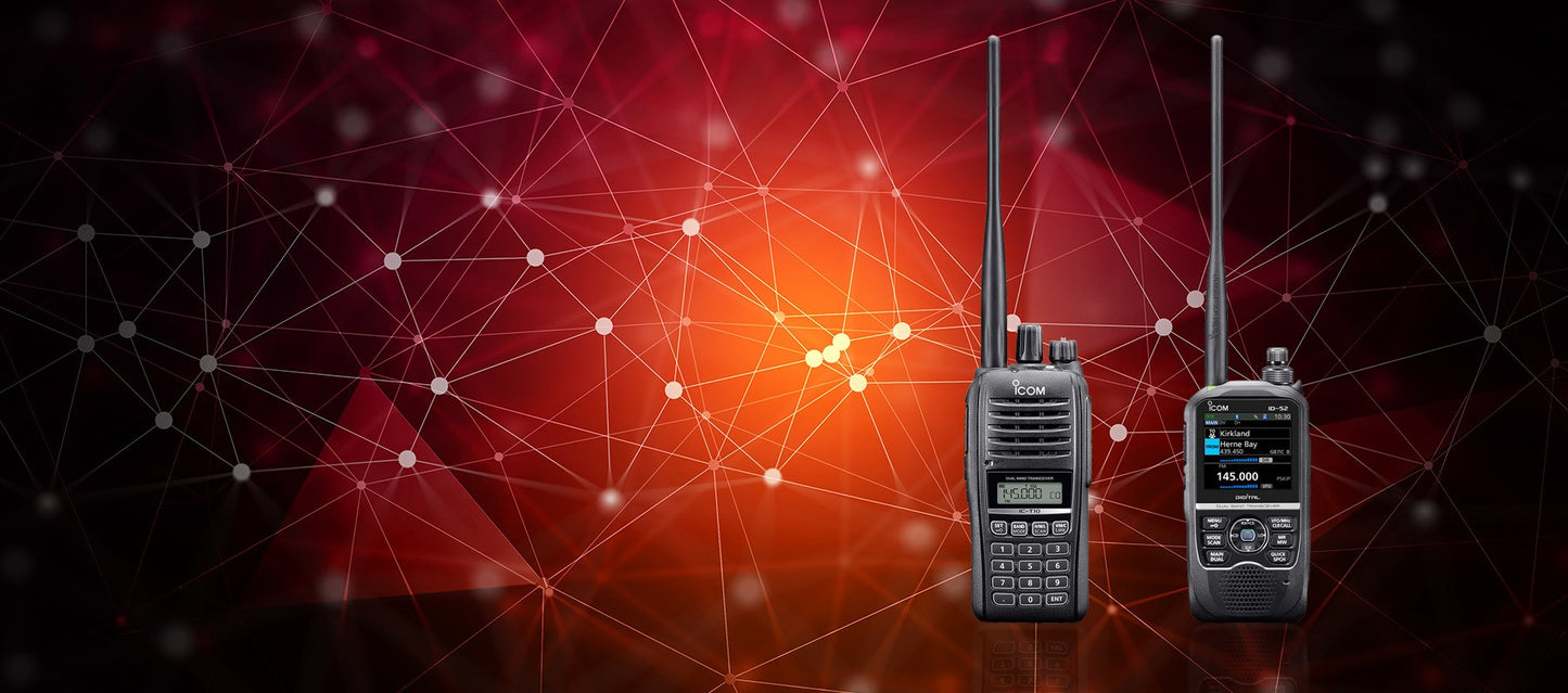 Icom IC-T10 Ricetrasmettitore analogico dual band VHF/UHF, con tastiera, display e funzione VOX