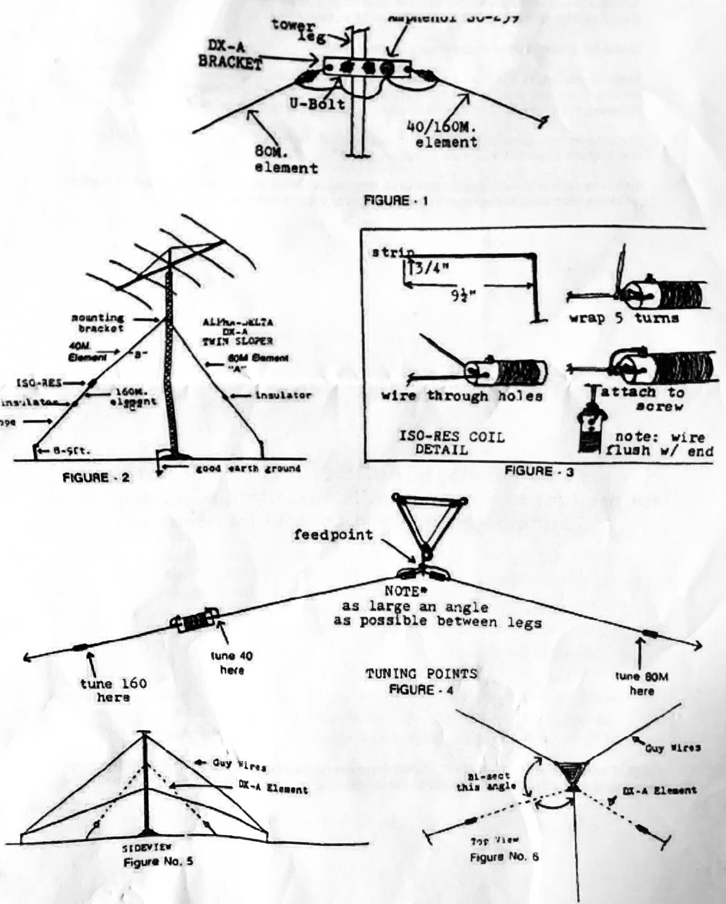 Alpha Delta DX-A - Antenna sloper per 160 80 e 40 metri, 2 bracci