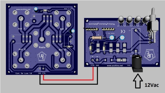 Commutatore remoto di antenna a 4 vie Potenza applicabile 500 Watt 1 – 50 Mhz