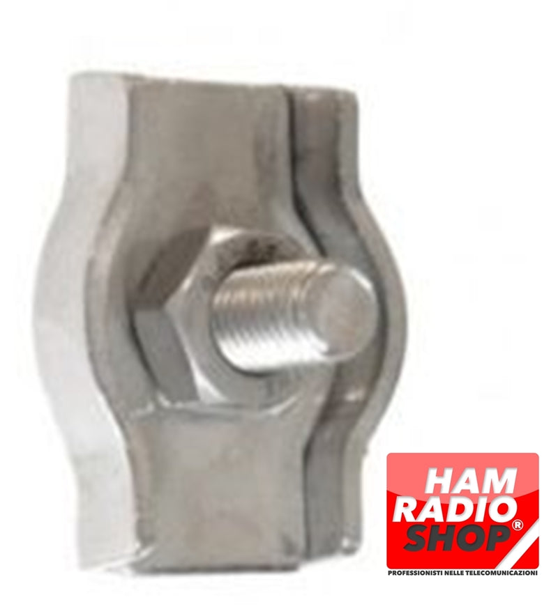 Morsetto simplex in acciaio inox diametro 6 mm ideali x tiranti e antenne filari