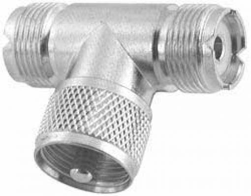 ADATTATORE A T DA MASCHIO UHF a doppia femmina UHF