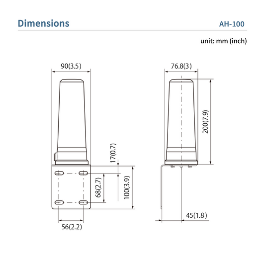 Icom AH-100 - Antenna collineare 10-10,5 GHz, 5dBi er IC-905 e CX-10G