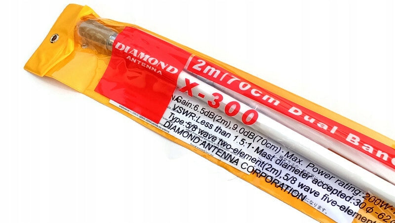 Diamond X-300N - Antenna verticale Bibanda da base 310 cm.