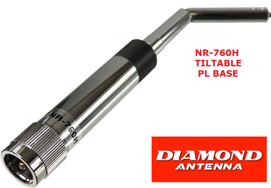 DIAMOND NR-760H Antenna veicolare bibanda 144-430 MHz connettore PL259, 80 cm.