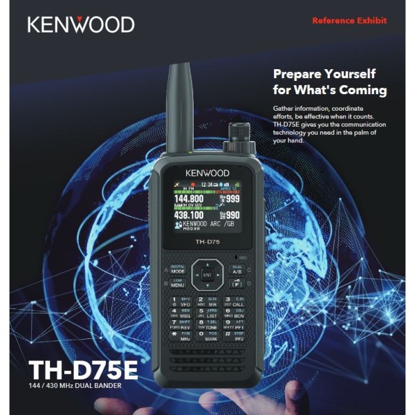 Kenwood TH-D75E Ricetrasmettitore bi-banda ANALOGICO/DIGITALE DSTAR con funzione scanner AM-FM-SSB-CW