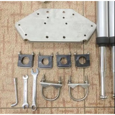 KB2 730V Multiband base "horned" antenna 7-14-21-28 MHz