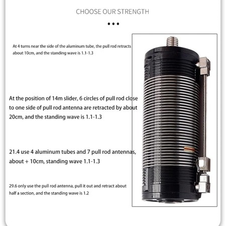 Antenne verticale portative JPC-12 7-52 MHz