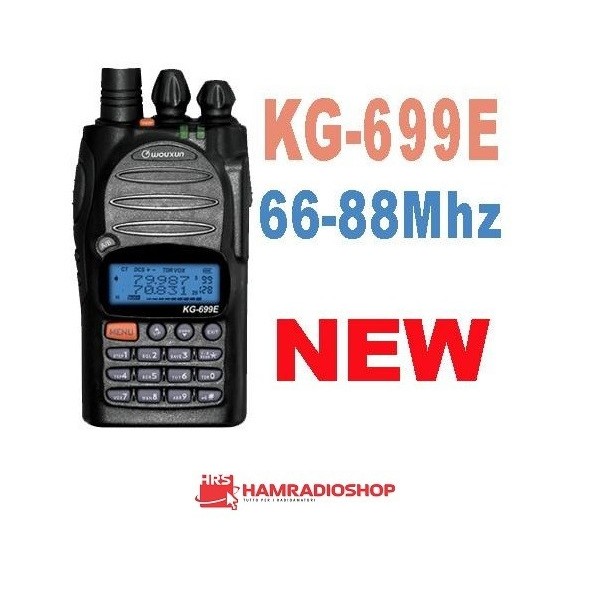 Wouxun KG-699E Advance VHF 66-88 MHz avec 5+2 tonalités programmables sélectives