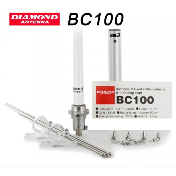 Diamond BC-100 - VHF 136/174 MHz vertical antenna