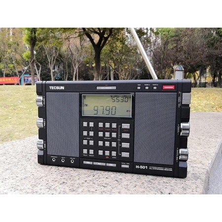 TECSUN H-501X Empfänger 0,1–30 MHz All-Mode SSB/FM/AM DSP-Stereo-Player