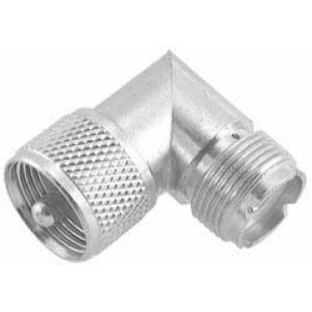 UHF MALE to UHF FEMALE ADAPTER, 90 degrees