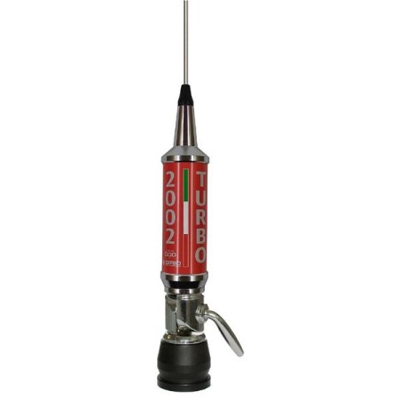 Sirio Turbo 2002 RED, antenne CB 27 MHz complète avec câble coaxial