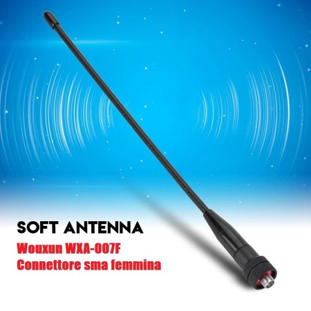 HRS WXA-007F Antenna bibanda  66-88/400-480 MHz Per wouxun KG-UV6D