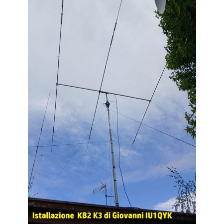 KB2 K3S Yagi antenna 3 elements 14-21-28MHz PEP: 1.5KW