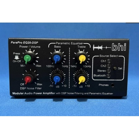 BHI ParaPro EQ20-DSP - Unité de suppression de bruit ParaPro EQ20-DSP avec audio 20 W et égaliseur paramétrique