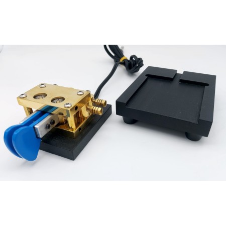 KA8KF Iambic dual paddle - tasto telegrafico con base staccabile per