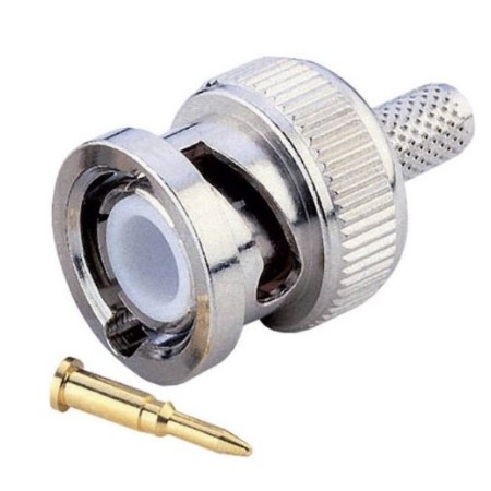 BNC male crimp connector for 5mm cables