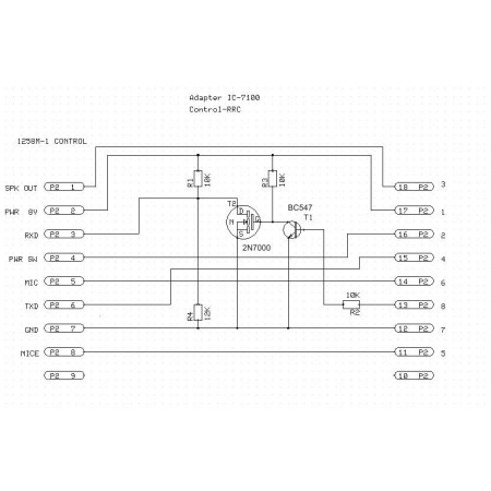 Remoterig - 1258M Adapter for IC-7100