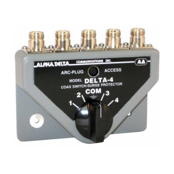 Alpha Delta DELTA-4B/N 4-Way Coaxial Switch (1500 Watt CW)