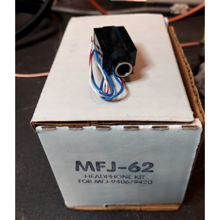 Prise casque MFJ-62 avec atténuateur résistif pour émetteurs-récepteurs QRP