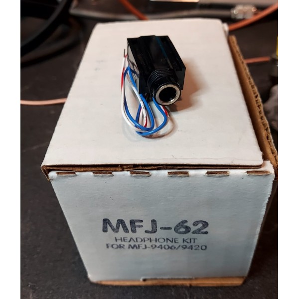 Connecteur de panneau de casque MFJ-62 6 mm avec atténuateur résistif pour émetteurs-récepteurs QRP