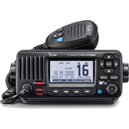 IC-M423GE Icom Ricetrasmettitore marino in banda VHF GNSS DSC in classe D