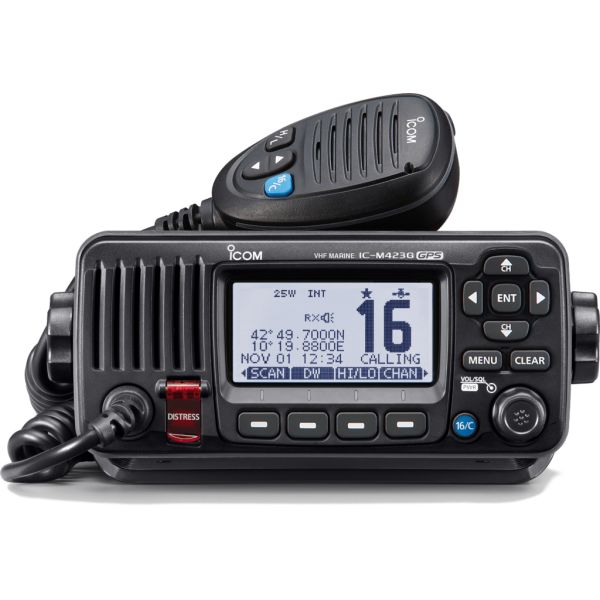 IC-M423GE Icom Ricetrasmettitore marino in banda VHF GNSS DSC in classe D