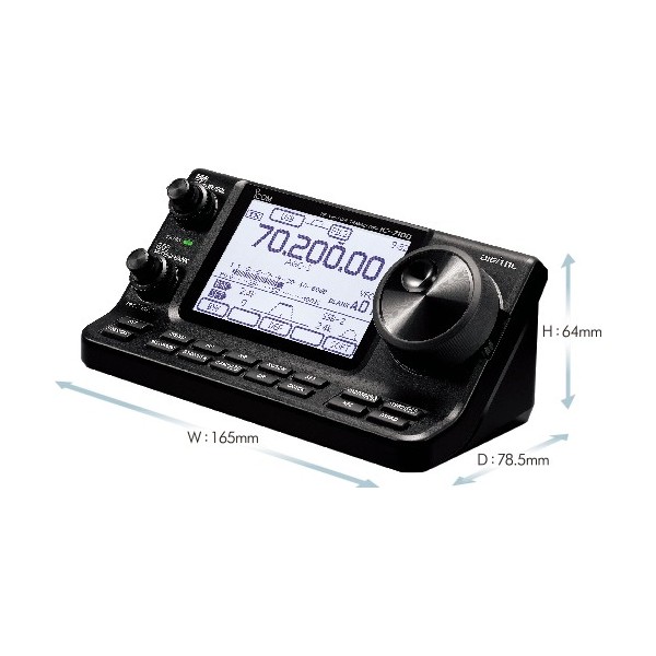 Frontalino ICOM IC-7100 - Interfaccia touch screen