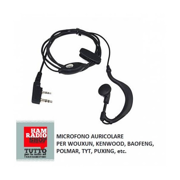 HEADSET MICROPHONE FOR WOUXUN, KENWOOD, BAOFENG, POLMAR, TYT, PUXING