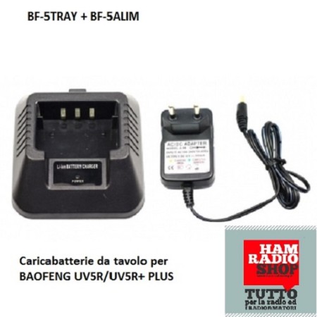 BF-5TRAY + BF-5ALIM - Chargeur de bureau pour BAOFENG UV5R/UV5R+ PLUS