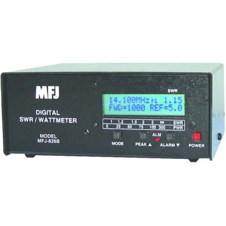 MFJ-826 WATT METER DIGITAL FREQUENCY METER 1500 WATT