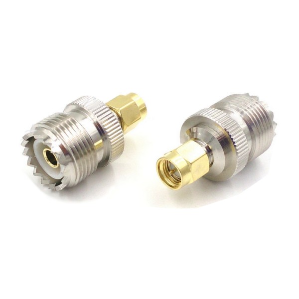 Adaptateur coaxial SO-239 SMA mâle vers UHF femelle