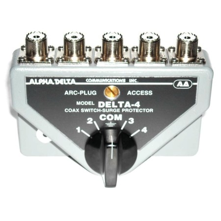 Alpha Delta DELTA-4B 4-Wege-Koaxialschalter (1500 Watt CW)