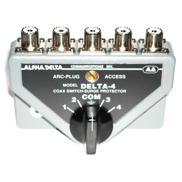 Alpha Delta DELTA-4B 4-Wege-Koaxial-Schalteranschluss. SO239 (1500 Watt CW)