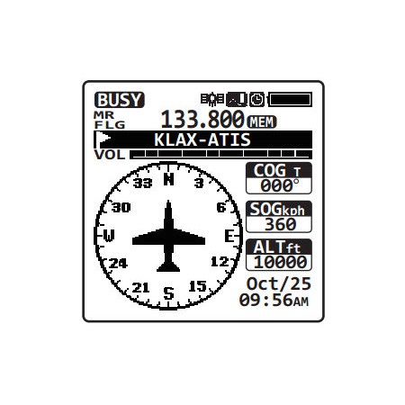 Yaesu FTA-750L Ricetrasmettitore aereonautico portatile con VOR e GPS