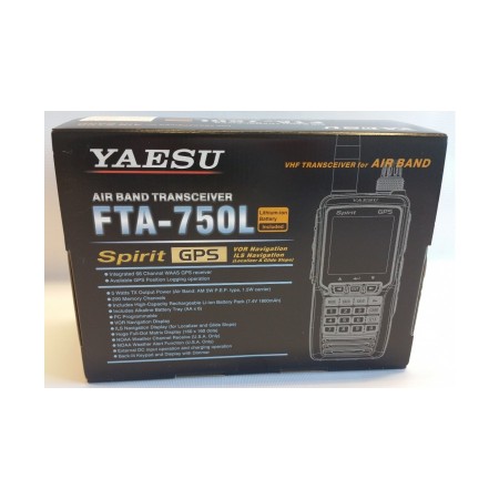 Yaesu FTA-750L Ricetrasmettitore aereonautico portatile con VOR e GPS